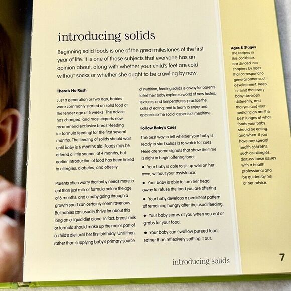 Cooking for Baby Hardcover Lisa Barnes Age-appropriate Nutrition Age 6-18 Months - Picture 6 of 10